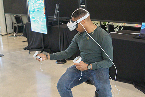 Student at UM XR Day + Filmgate 2023