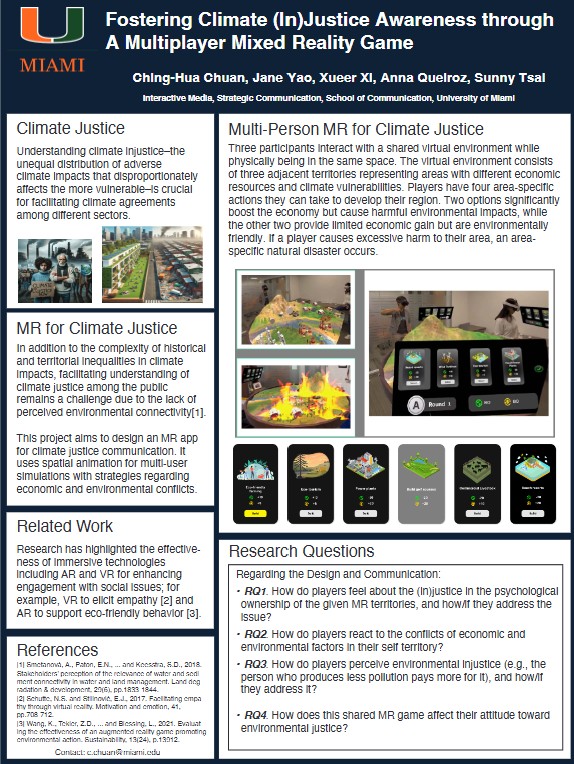 Research poster: Fostering Climate (In)Justice Awareness
